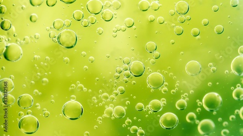 A playful background of bubbles in a bright green liquid, giving the impression of a magical potion or a whimsical science experiment.