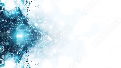 background illustration of cybersecurity technology