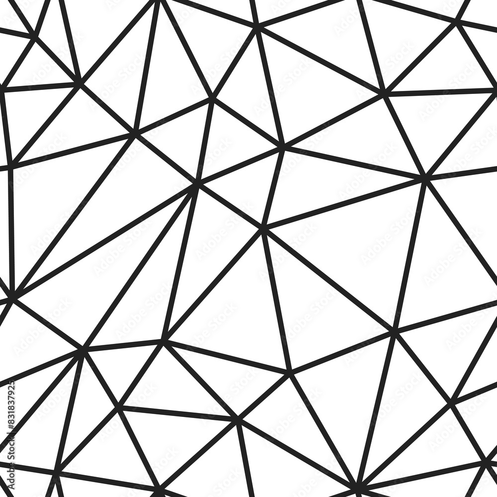 Geometric template background. Large triangle size. Regular lines weight. Repeatable pattern. Seamless tileable vector illustration. Geometric template background. Large triangle size. Regular lines weight. Repeatable pattern. Seamless tileable vector illustration.