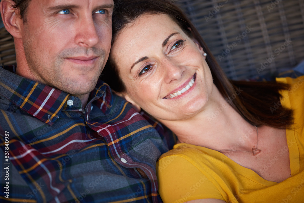 Love, hug and couple relax on sofa with care, support and trust, calm and bonding with comfort at home together. Peace, security and people embrace in living room with gratitude and safety in a house Love, hug and couple relax on sofa with care, support and trust, calm and bonding with comfort at home together. Peace, security and people embrace in living room with gratitude and safety in a house