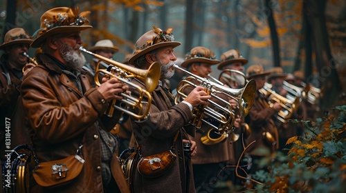 Traditional German Brass Band Delights Crowds with Lively Performance