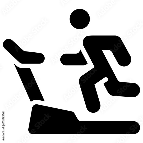 treadmill solid icon
