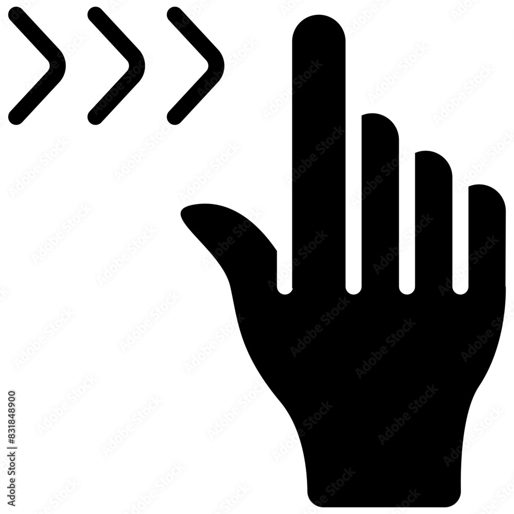 Obraz premium slide solid icon