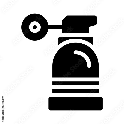 hand grenade glyph icon