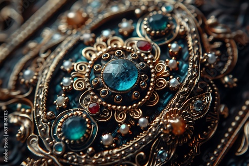 Photo of an intricate and ornate piece of antique jewelry