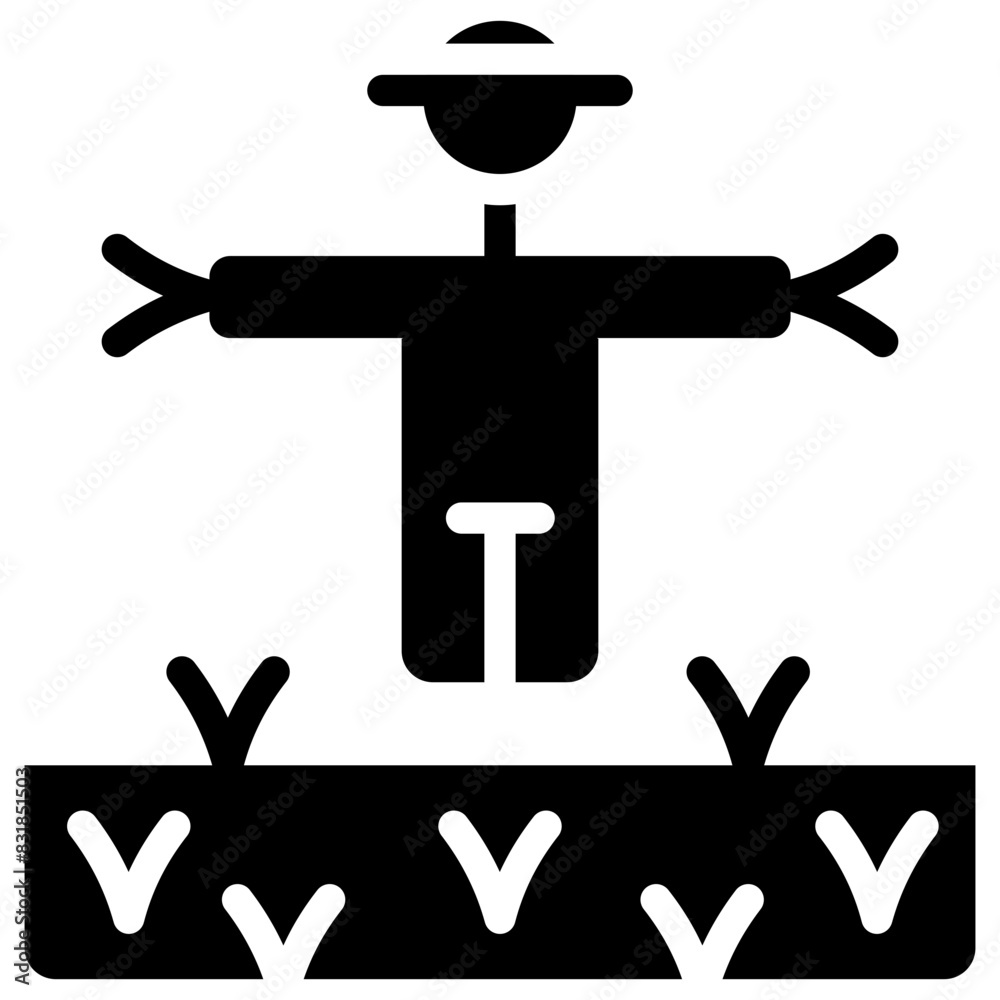 scarecrow solid icon scarecrow solid icon