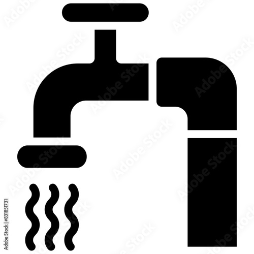 faucet solid icon