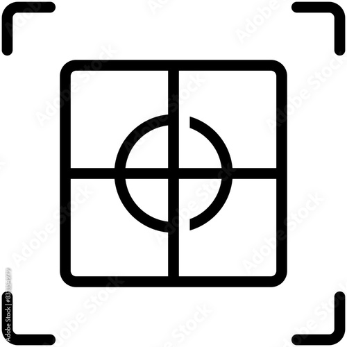 autofocus solid icon photo