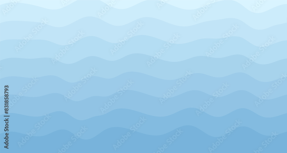 Background vector illustration of blue ocean wave layers Background vector illustration of blue ocean wave layers