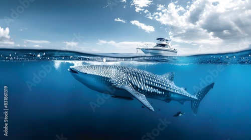 Majestic Whale Shark Glides...