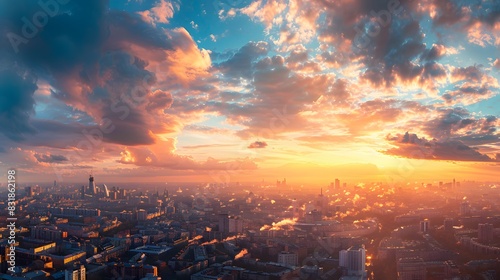 city at sunset © sungedi
