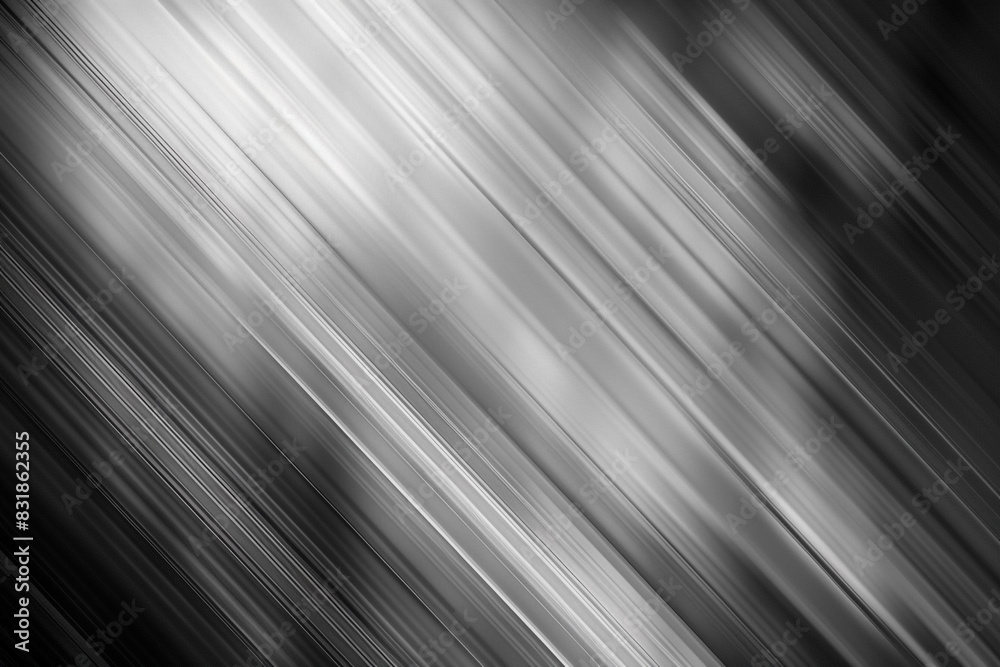 Obraz premium Sophisticated monochrome abstract blur with traces of silver, designed for sleek, minimalist art pieces.