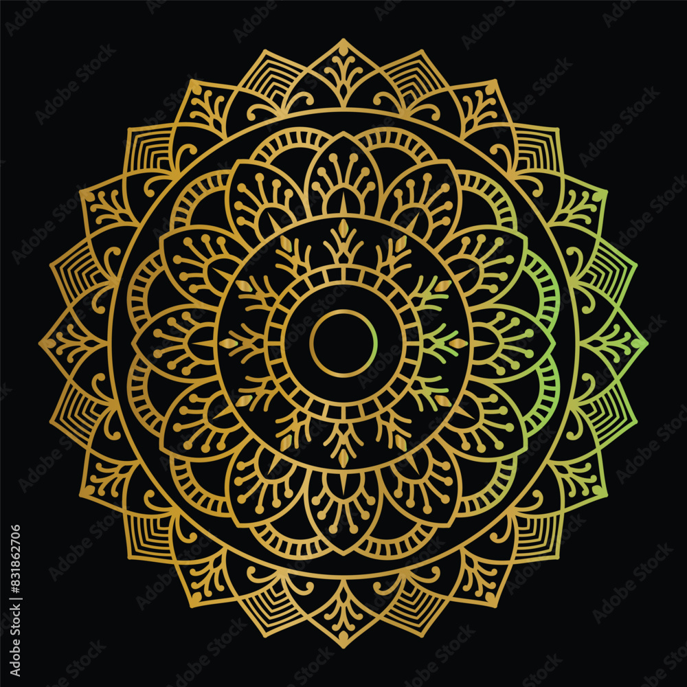 Luxury golden mandala design Luxury golden mandala design