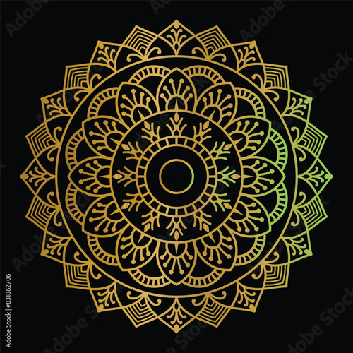 Luxury golden mandala design