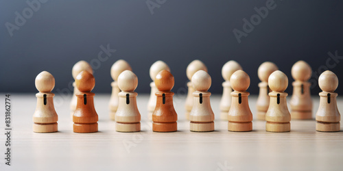 A chessboard with pieces arranged for a game symbolizing strategy and competition business concept