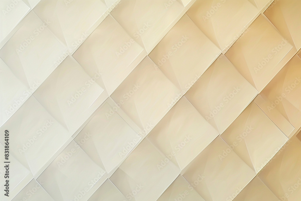 Subtle gradient of ivory in a geometric diamond pattern exudes sophistication. Subtle gradient of ivory in a geometric diamond pattern exudes sophistication.