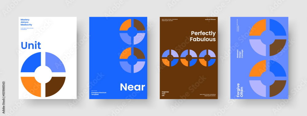 Fototapeta premium Abstract Business Presentation Design. Geometric Background Template. Modern Flyer Layout. Book Cover. Report. Poster. Brochure. Banner. Catalog. Magazine. Notebook. Handbill. Advertising. Leaflet