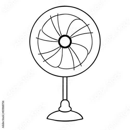 desk fan for cooling and ventilation.