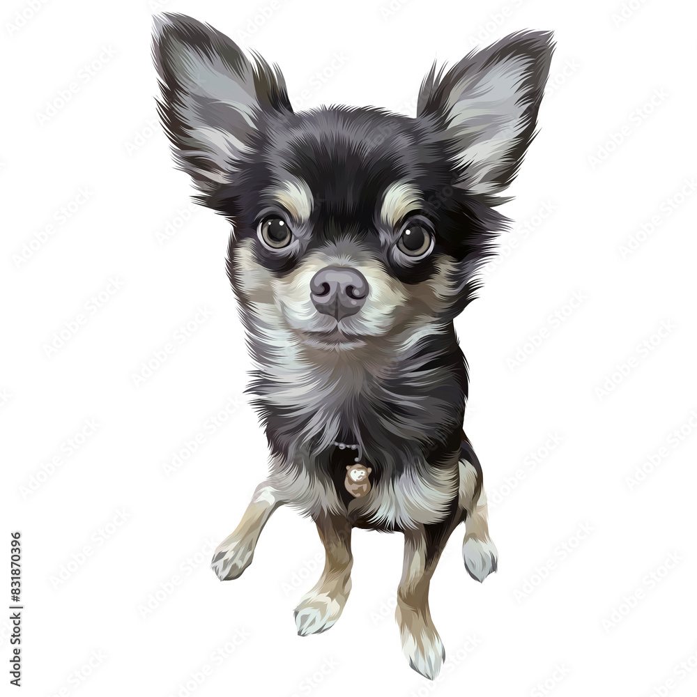 Colorful detailed dog Illustration Colorful detailed dog Illustration