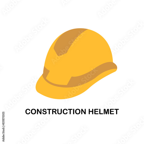 Construction Helmet icon. Simple element from construction collection. Creative Construction Helmet icon for web design, templates, infographics and more