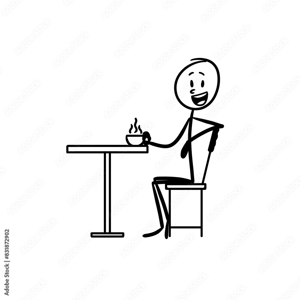 drink coffee in a cafe drink coffee in a cafe