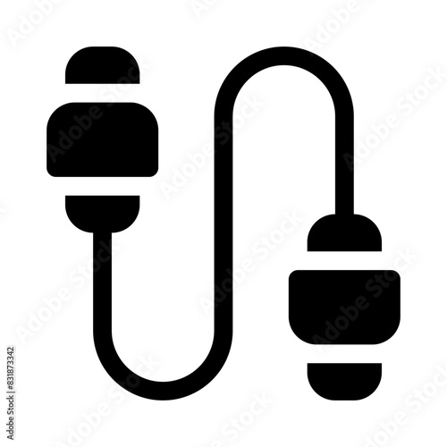 ear plug glyph icon