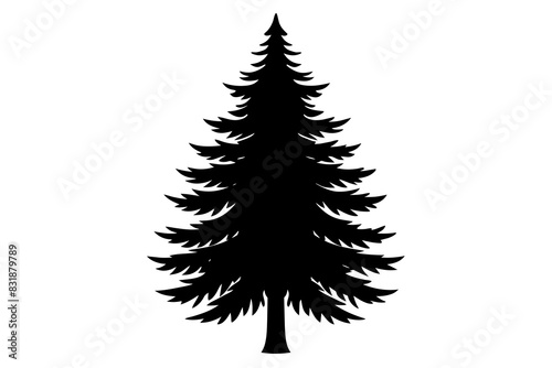 Spruce Tree silhouette vector illustration