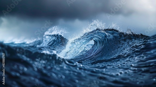 A wavering fluctuating wave highlighting the everchanging nature of the crypto market.