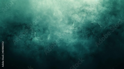 A green background with smoke and steam © itchaznong