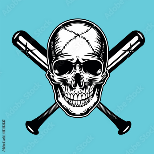 baseball teschio logo 03