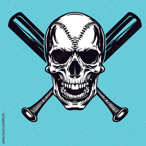 baseball teschio logo 02
