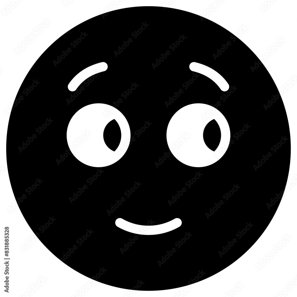 Fototapeta premium eyes right solid icon