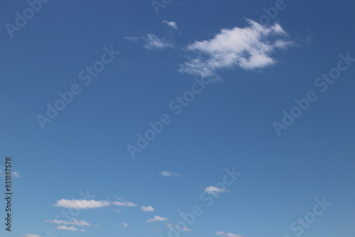 初夏の青空と雲