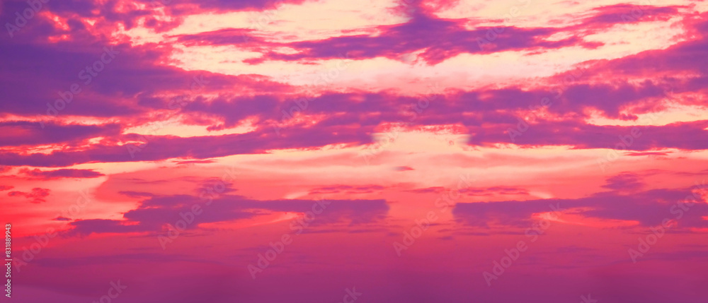 Obraz premium panorama multi color sky dramatic abstract nature banner background