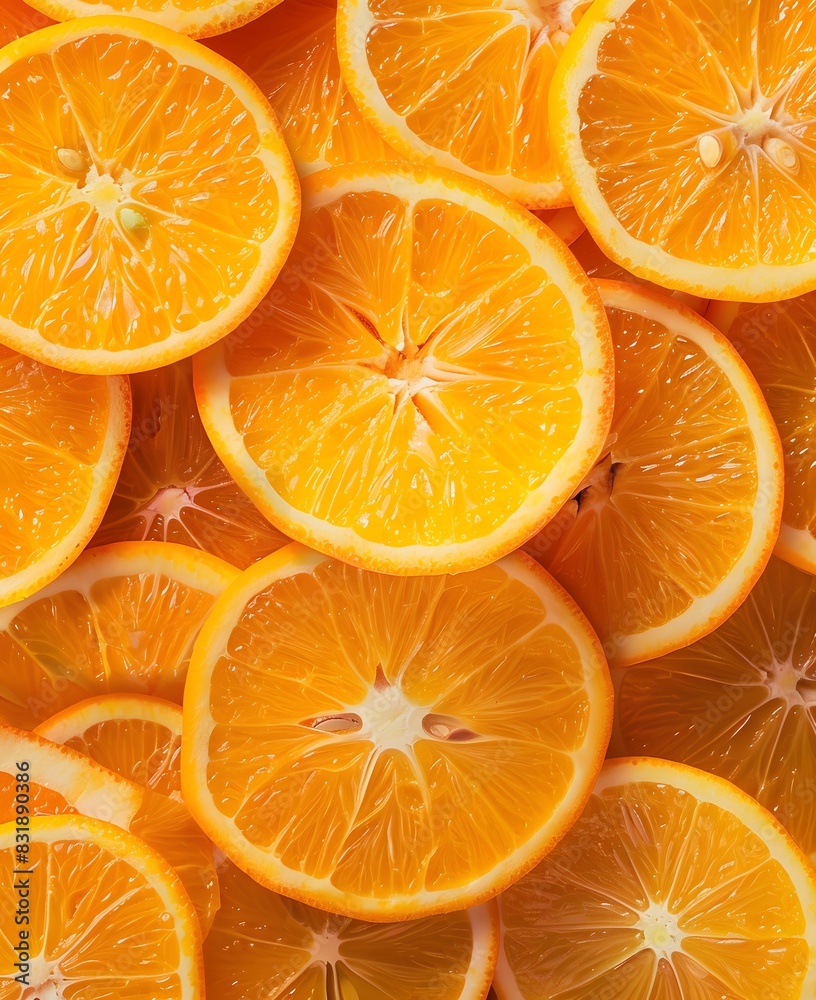 orange slices background