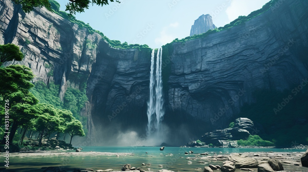Fototapeta premium waterfall in forest