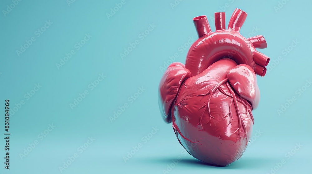 Heart failure or congestive heart failure is a cardiovascular disorder that occurs when your heart cannot pump enough blood to supply the body. 3D rendering