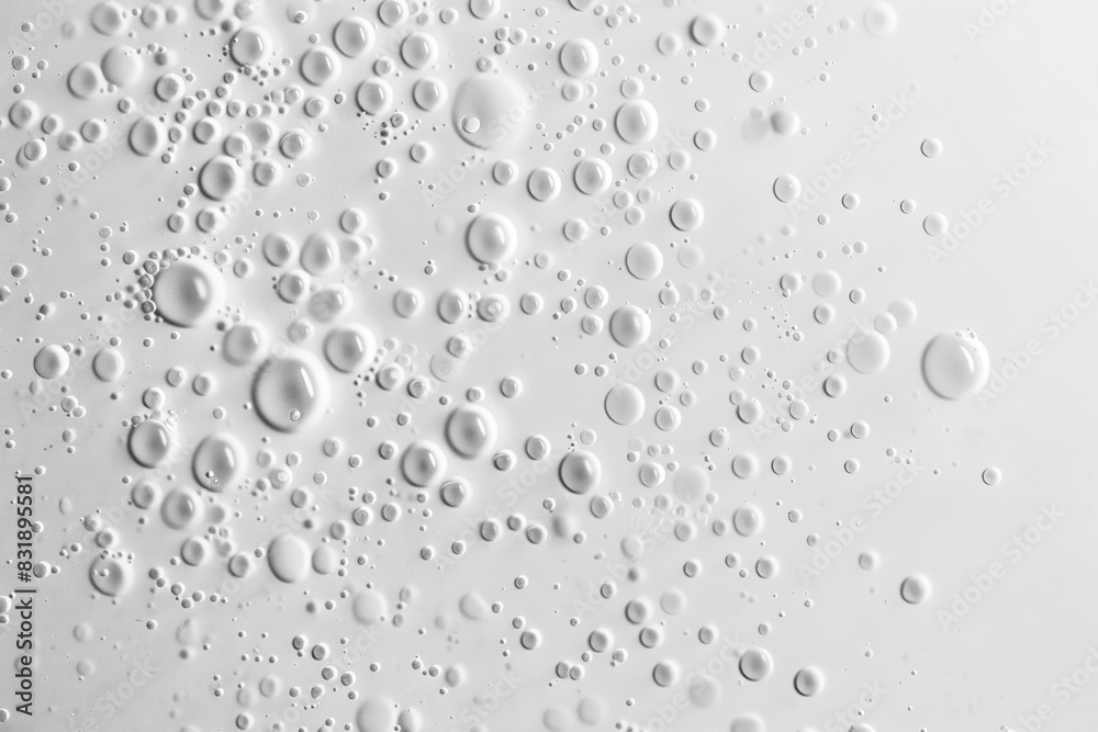 Bubble pattern on a white background with various bubble sizes Bubble pattern on a white background with various bubble sizes