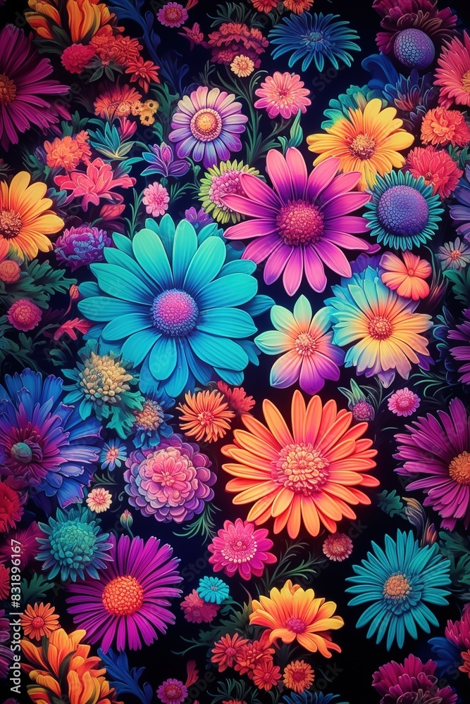colorful flowers background colorful flowers background
