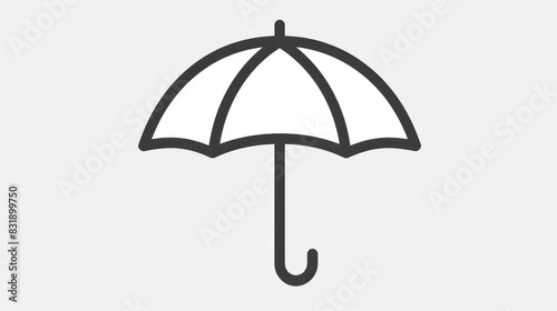Outlined umbrella icon