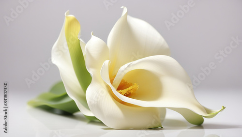 a white calla lily flower.