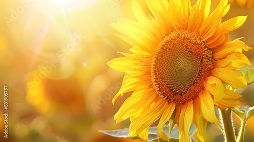 Vibrant Sunflower Closeup P...