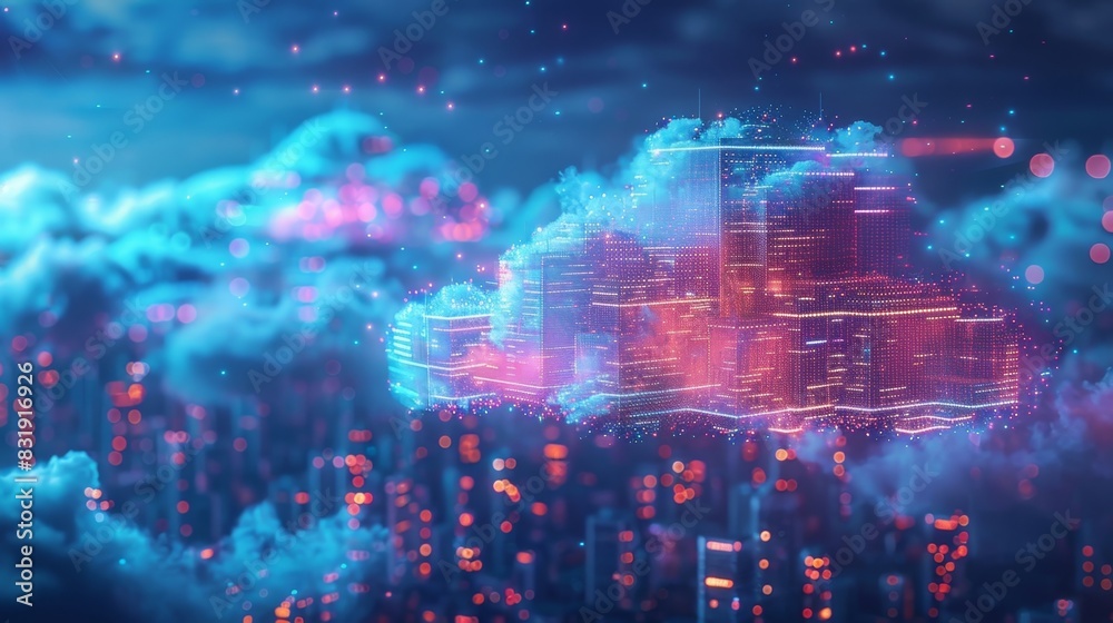 A futuristic cityscape with clouds made of encrypted keys illustrating the tingedge technology used to protect your crypto assets in the cloud. A futuristic cityscape with clouds made of encrypted keys illustrating the tingedge technology used to protect your crypto assets in the cloud.