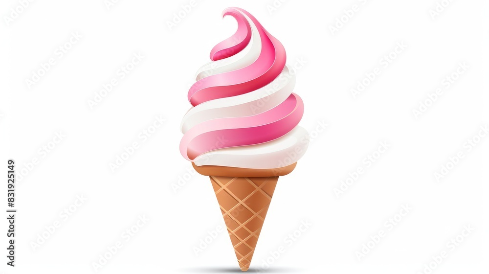 Ice cream symbol icon for your design elements Ice cream symbol icon for your design elements