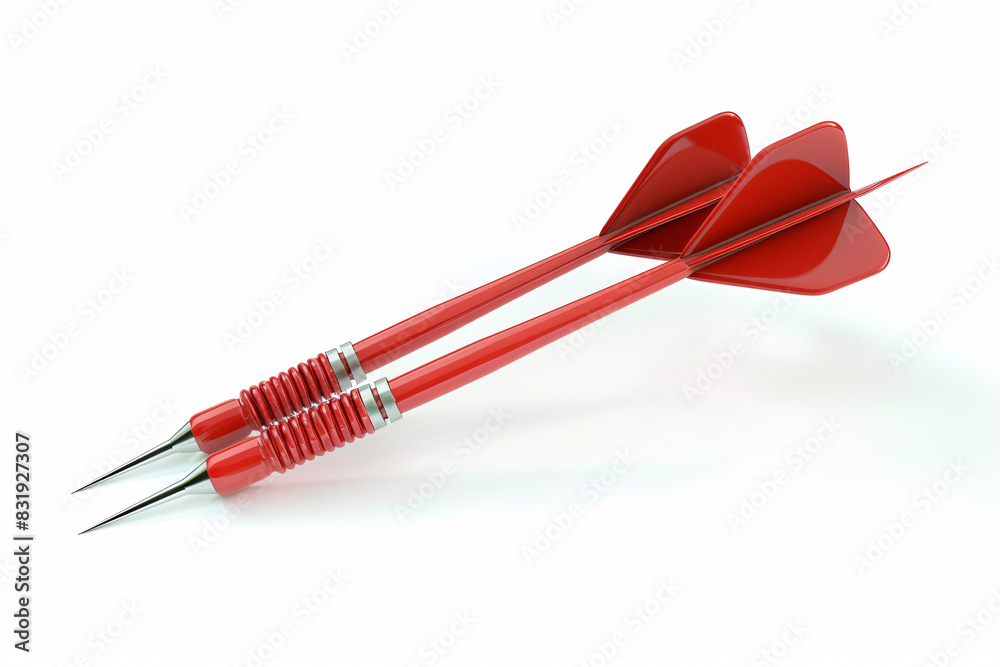 a close up of a red dart a close up of a red dart