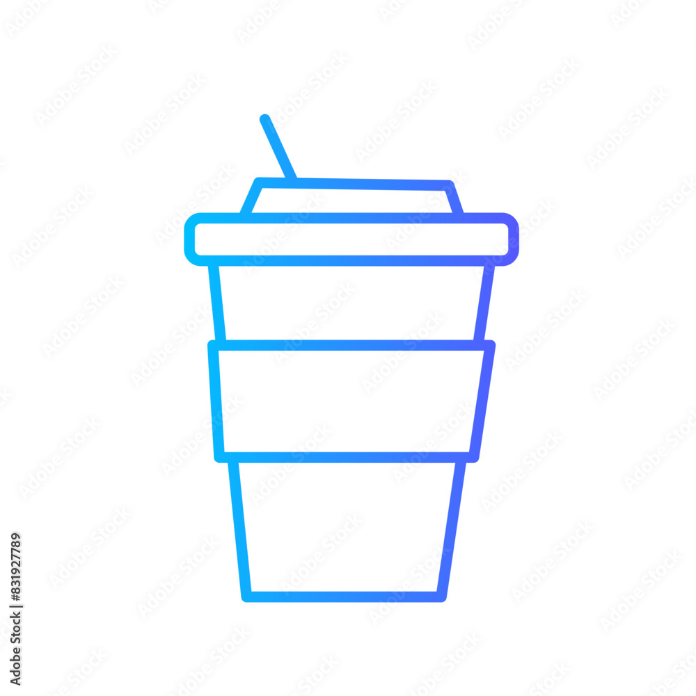 coffee cup gradient icon coffee cup gradient icon