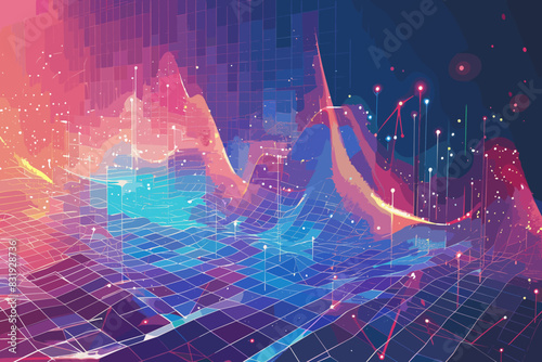 Linear regression analysis of statistical data for outcome prediction photo