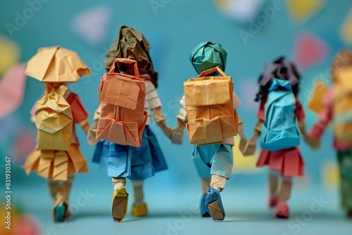 New Beginnings: Young Friends Embark on First Day of School Together