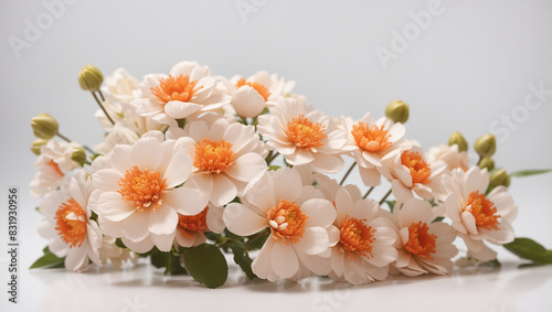  orange anemone flowers.