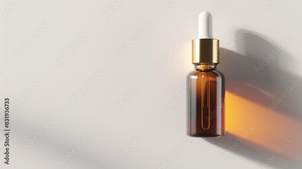 Cosmetic serum bottle isolated on a white background Cosmetic serum bottle isolated on a white background